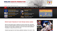 Desktop Screenshot of englishkaratefederation.com